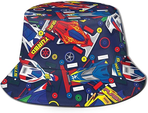 Amazon ポップでカラフルなクラシックミニ4wdおもちゃ バケットハット 漁夫帽 メンズ レディース バケットハット ファッション クラシック Uvカット 旅行 釣り レジャー 帽子 男女兼用 キャップ 通販
