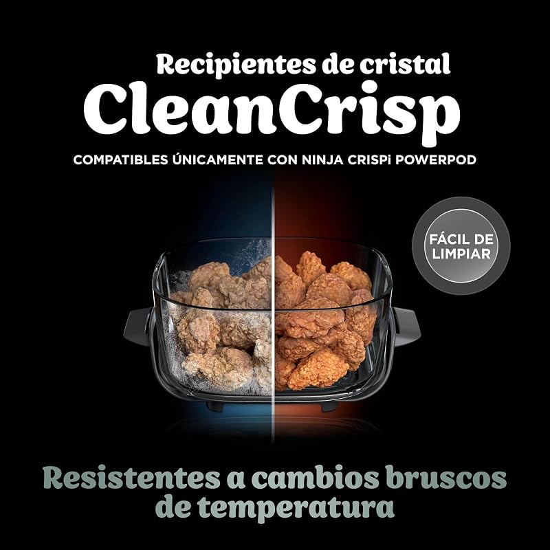 CRISPi, Freidora de Aire Portátil 4 en 1, 3,8L, Piedra/Dorado