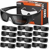 OXG Safety Glasses Protective Eyewear Men Women, ANSI Z87.1 Work Glasses Scratch Impact Resistant for Industrial Shooting