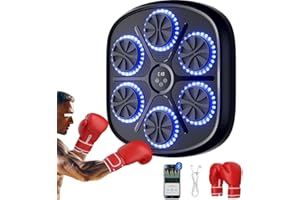Cobuy Smart Bluetooth Music Boxing Machine with Premium Boxing Gloves, Music Punching Machine Electronic Wall Mounted Workout Boxing Target Sport Equipment for Adults and Kids
