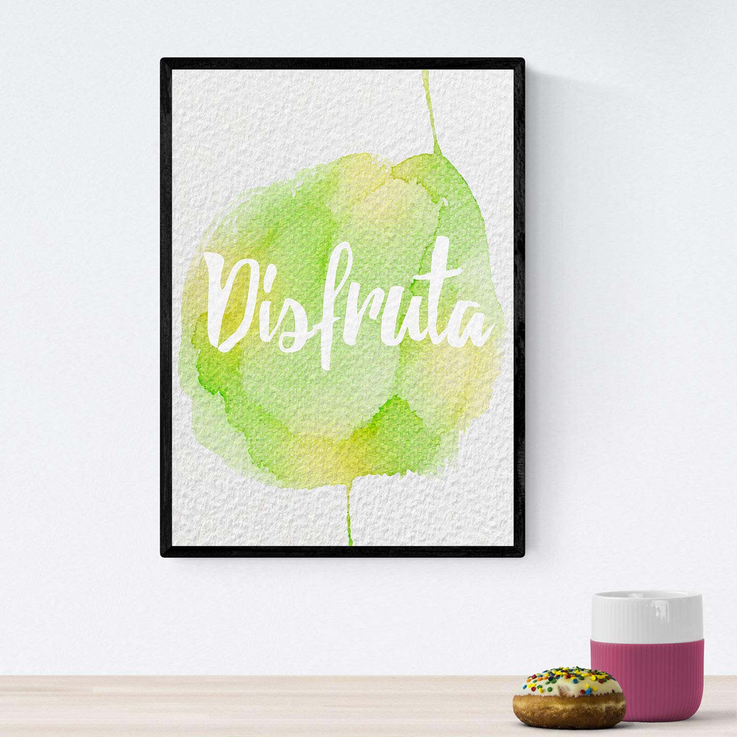 Nacnic Posters Colorful words. Enjoy word sheet with colorful design and watercolor touches. A4 size