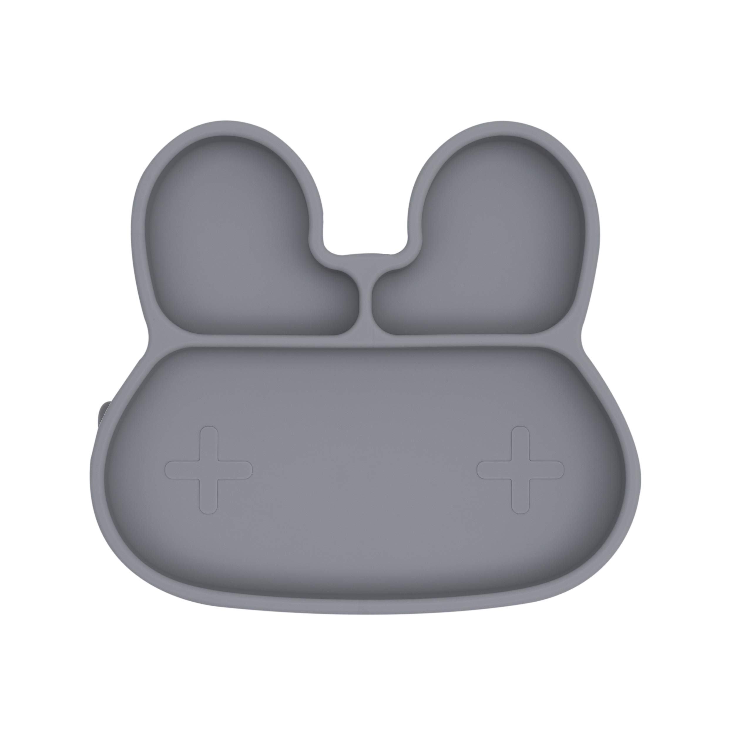 We Might Be Tiny Silicone Bunny Stickie Plate Grey