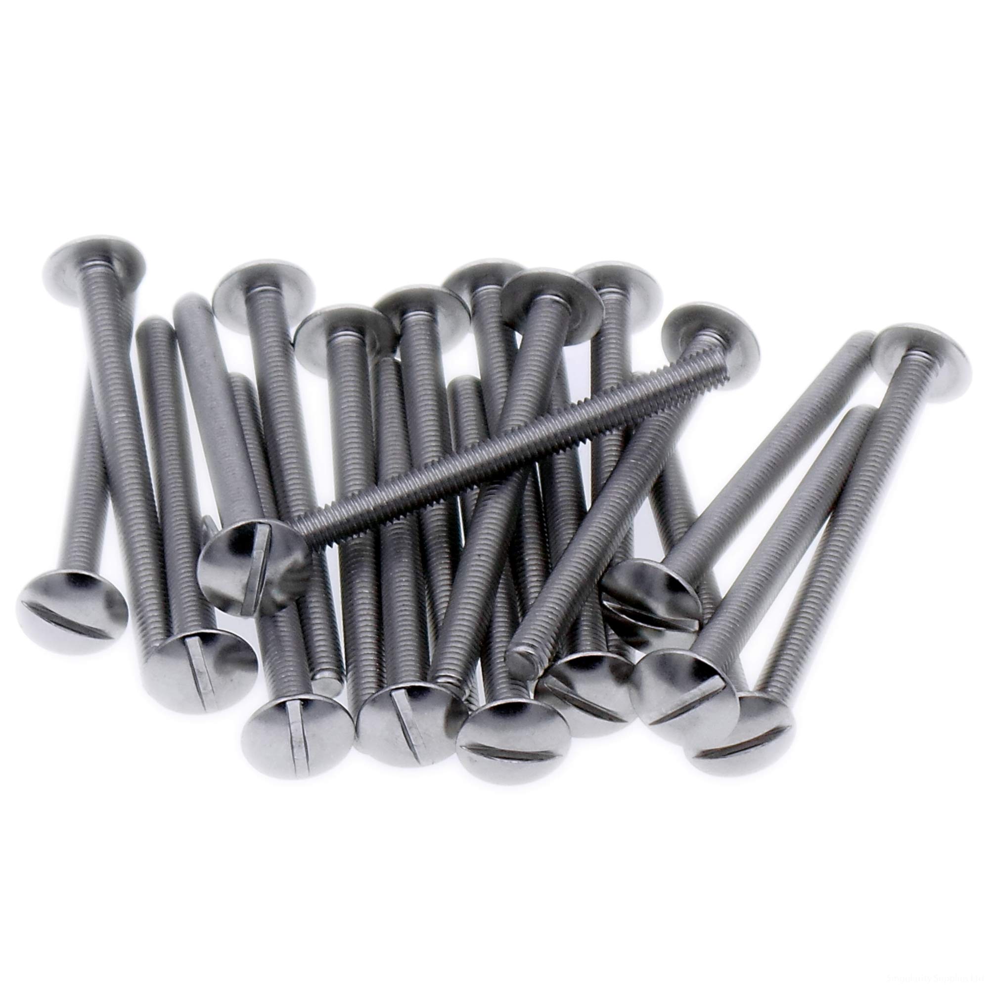 M5 (5mm x 40mm) Slot Mushroom Machine Screw (Bolt) - Stainless Steel (A2) (Pack of 20)