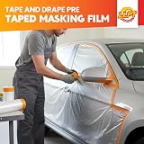 LLPT Tape and Drape Masking Film 2-Pack 200cm x 20m Painter's Plastic Dust Sheet view 2