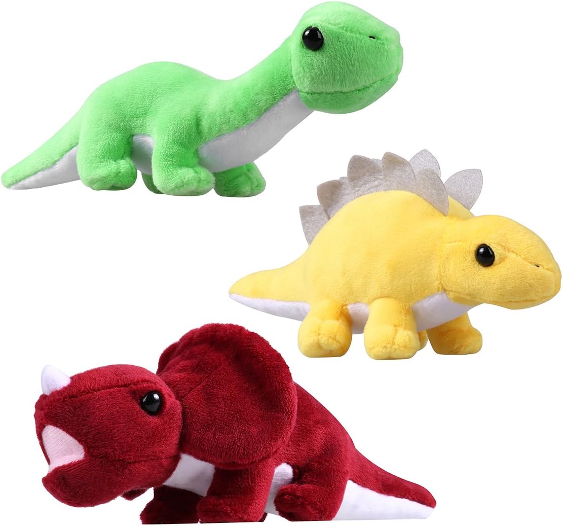 NUOLUX Dinosaur Plush Toys Animal Toys Chritmas Gift for Kids,3PCS
