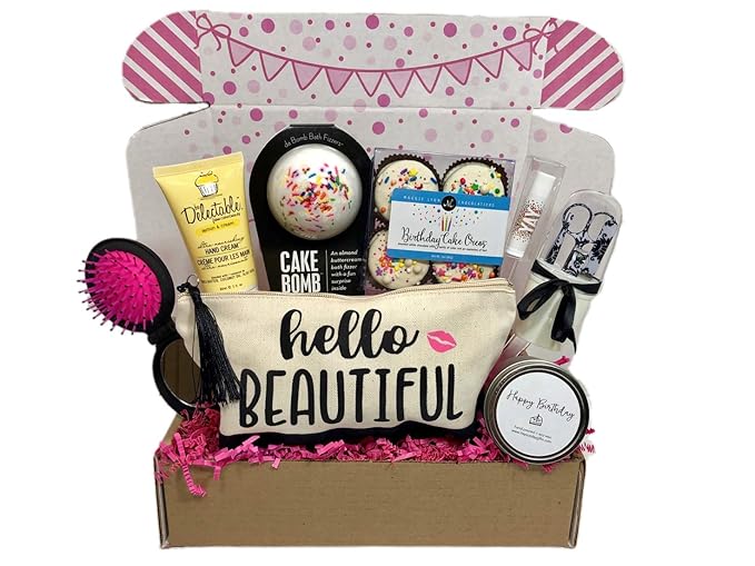 Women s Birthday Gift Box Set 8 Unique Surprise Gifts For Wife, Aunt, Mom, Girlfriend, Sister from Hey, It's Your Day Gift Box Co.