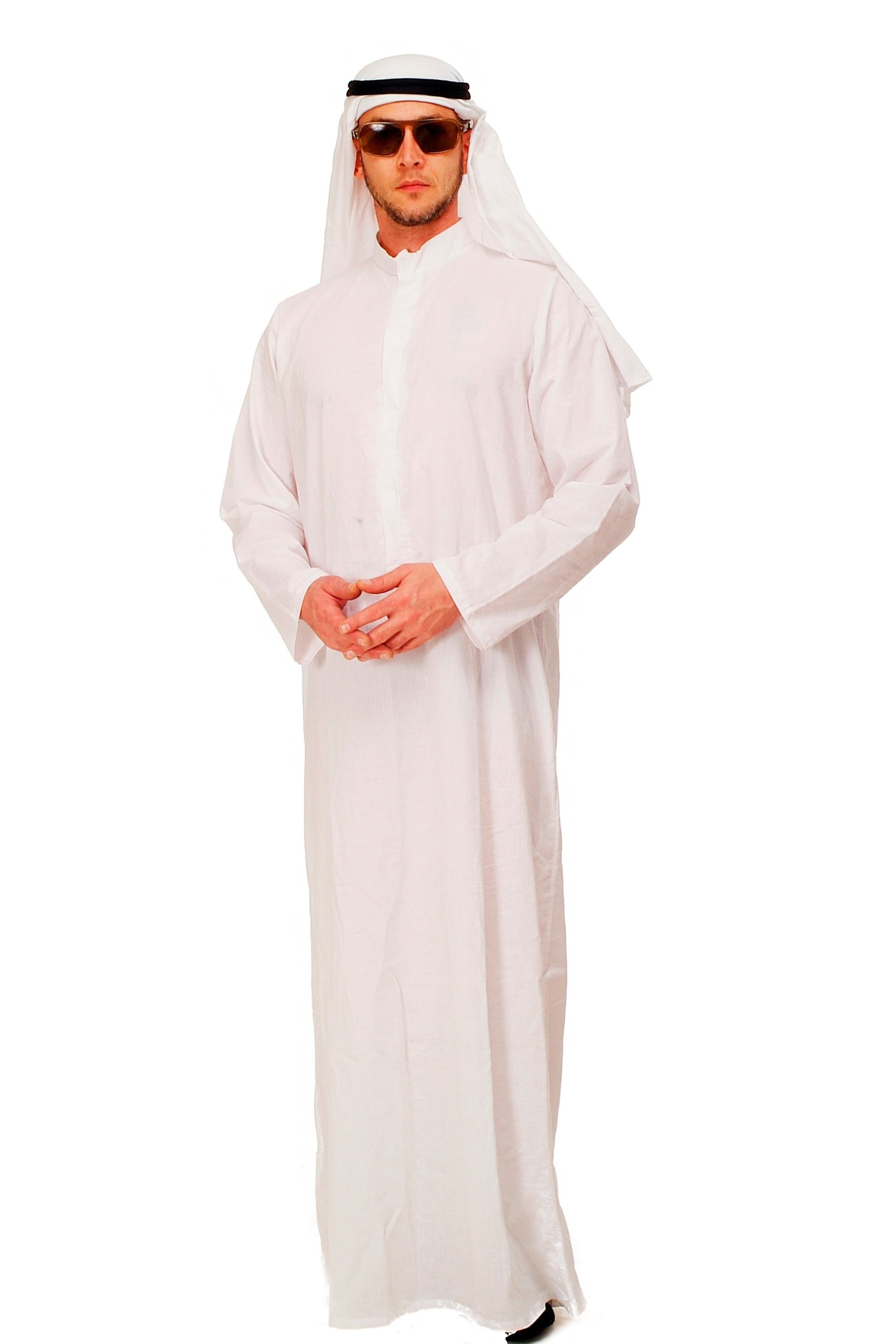 DRESS ME UP Party/Fancy Dress/Halloween Men Costume Sheik Middle Eastern Saudi Arab Size L/52 (EU)/42 (UK)/42 (US)