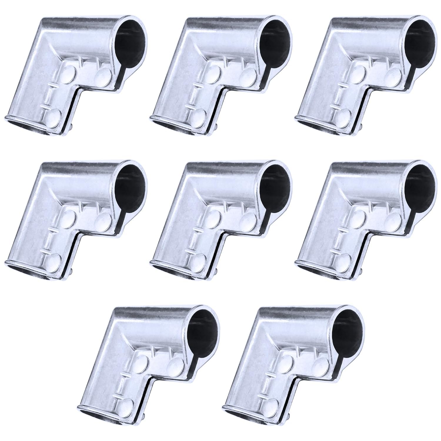 8 x Aluminum Chain Link Fence Gate Corner 1 3/8" x 1 3/8" for ALU Gate Corner Gate Elbow