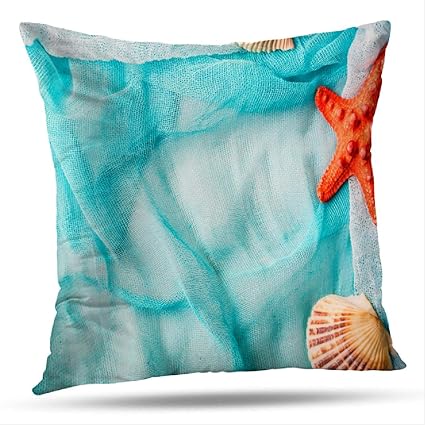Amazon Com Deronge Wood Starfish Decorative Pillow Covers Throw