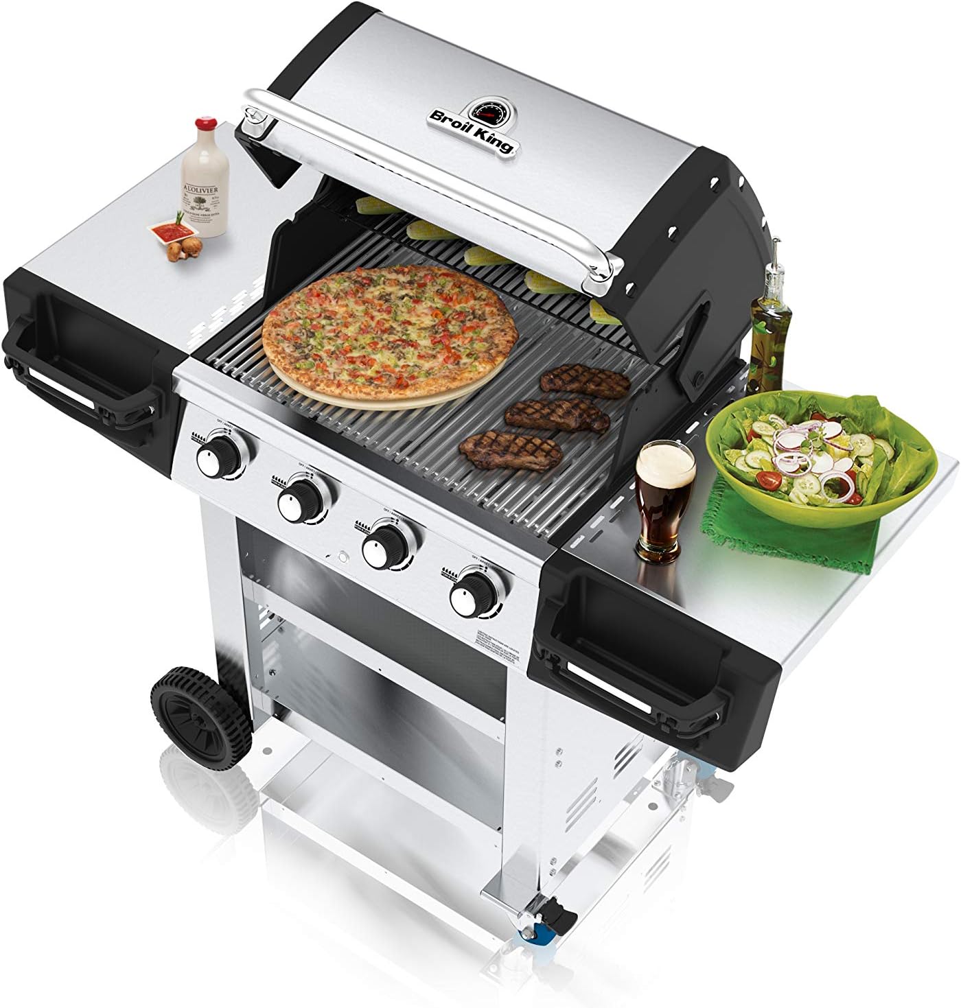 review Broil King 885114 Regal S420 Commercial Propane Gas Grill, 4-Burner, Stainless Steel