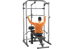 Fitness Reality 810XLT Super Max Power Cage | Optional Lat Pull-down Attachment and Adjustable Leg Hold-down | Lat Pull-down Attachment Only