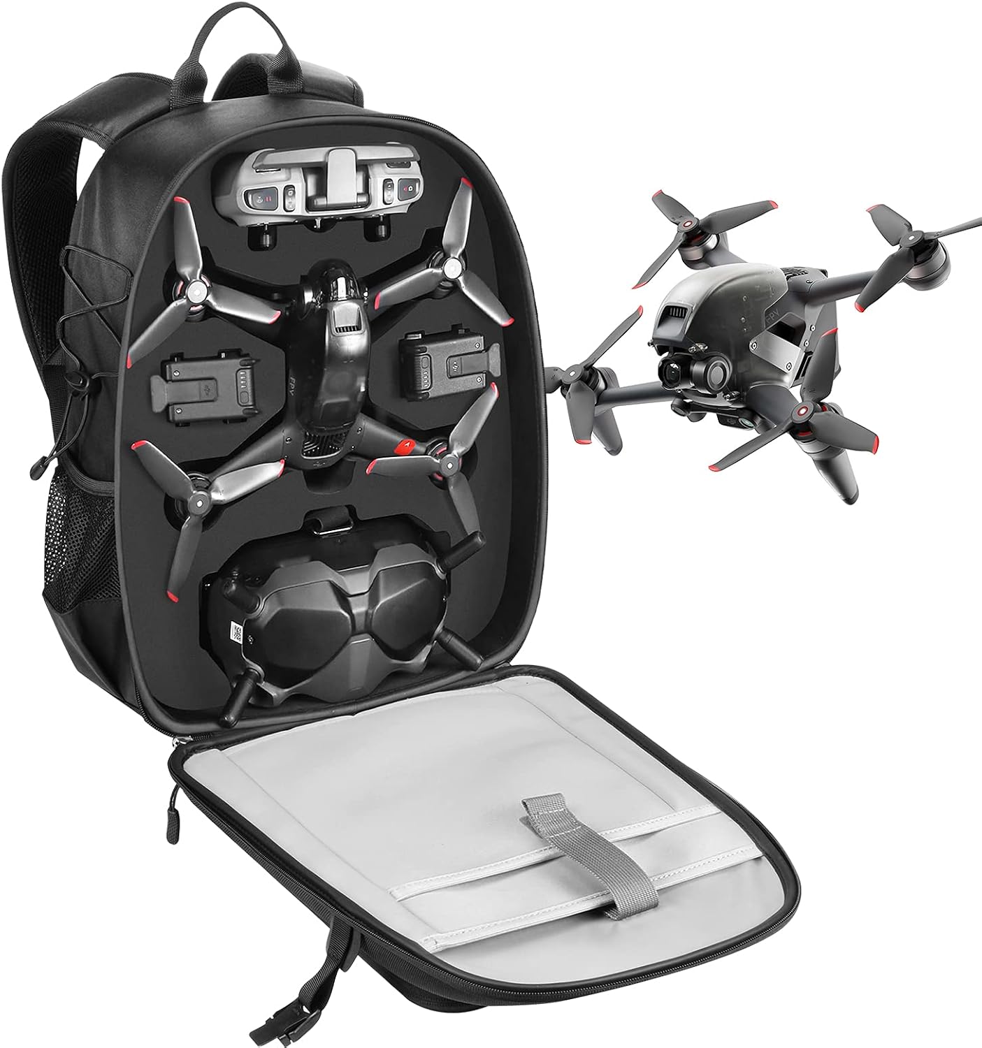 Support De Transport Pour Drone FPV - Lot De 2 - Accroche Sac à Dos - Avec Sangles De Fixation