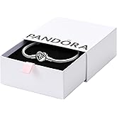 Pandora Moments Family Tree Heart Clasp Snake Chain Bracelet - Compatible Moments Charms - Gift for Her - Sterling Silver with Cubic Zirconia - With Gift Box