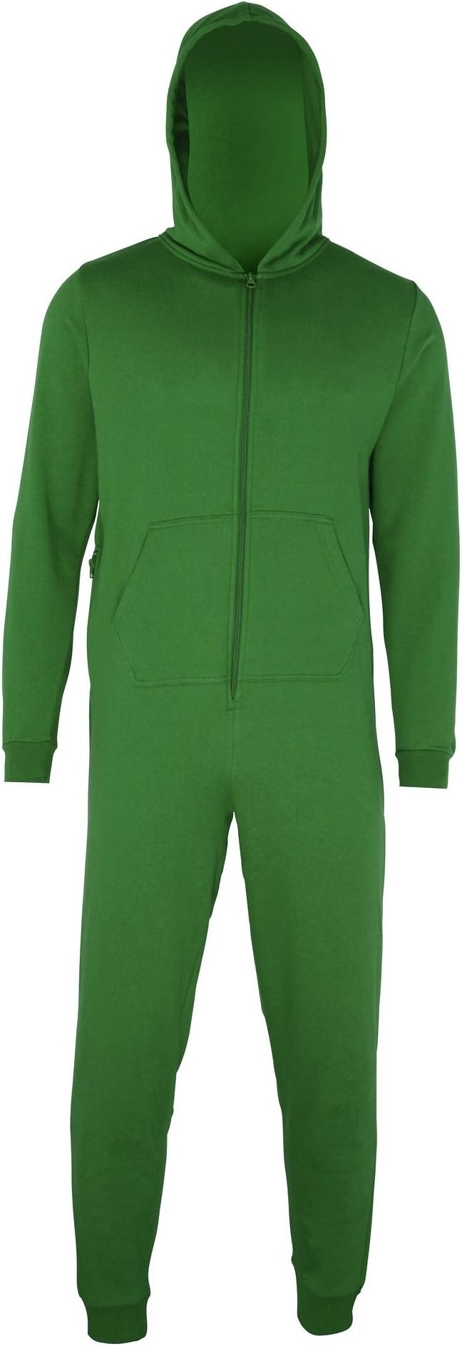 Comfy Co Childrens Unisex Plain All In One / Onesie (3-4 Years) (Kelly Green)