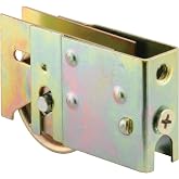 Prime-Line D 1822 Steel Sliding Door Roller Assembly with 1-1/2 Inch Steel Ball Bearing, Yellow, Set of 1