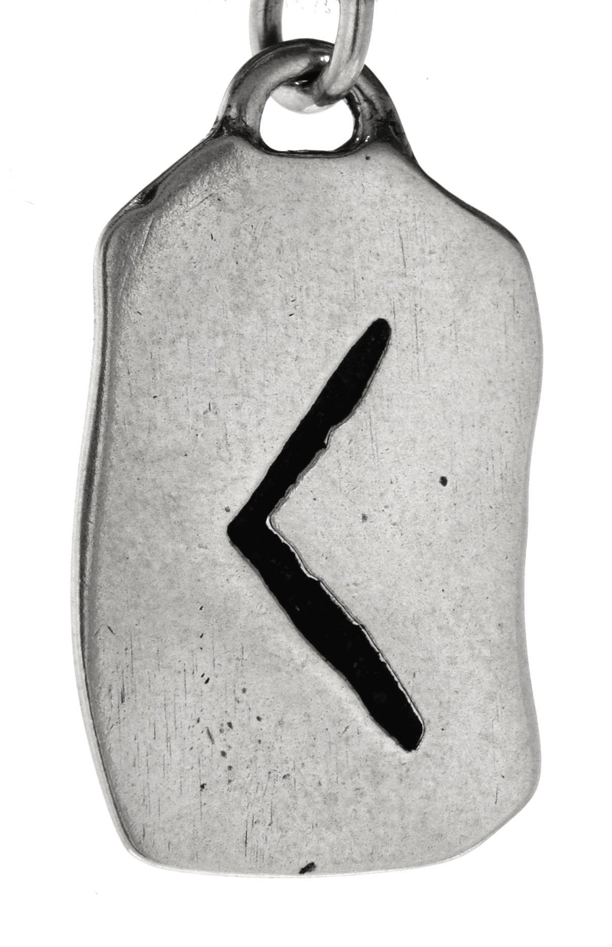 Kenzaz Rune Pendant Made of 925 Sterling Silver, Number 310