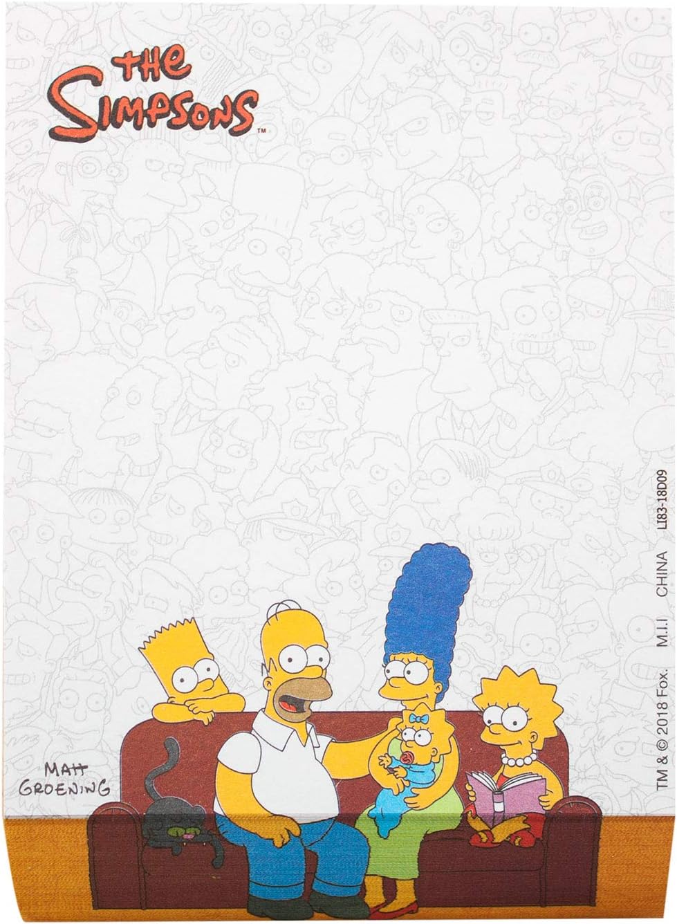 Amazon Com Simpsons Family Memo Pad Office Products