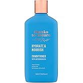 Thanks to Nature Hydrate and Nourish Conditioner, Moisturizing Formulation with Abyssinian Oil and Shea Butter, Lock In Moisture, Restore Shine with Beautiful Fragrance, 16.9 fl oz