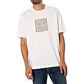 Armani Exchange Mens Square Logo Regular Fit Heavy Jersey Tee