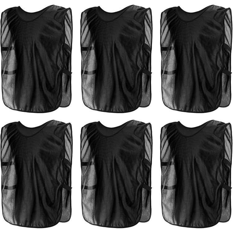 Lot De 7 Dossards D'entraînement Sportif Pour Enfants – Maille Polyester Respirante, Séchage Rapide, Pour Foot, Basket, Rugby