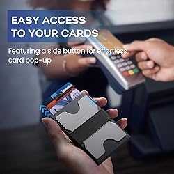 RUNBOX Slim Card Holder Wallet for Men, Minimalist