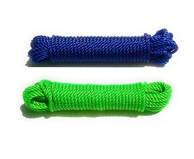 DarkShri Nylon Rope or Multicolor Cloth Hanging Rope for Both Indoor