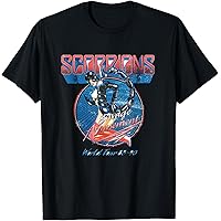 T-shirt Vintage Scorpions Savage Amusement Tour 88/89 – Taille M, Coton Blanc – Concert Années 80