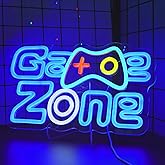 WIOSOUL Game Zone Neon Sign LED Game Neon Light Sign Colorful Neon Signs USB Neon Lights for Boys Room, Teen Room, Wall Decor, Gamer Gifts for Teen, Men, Kids
