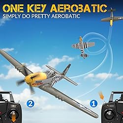 VOLANTEXRC Brushless 4CH RC Plane P51D Mustang