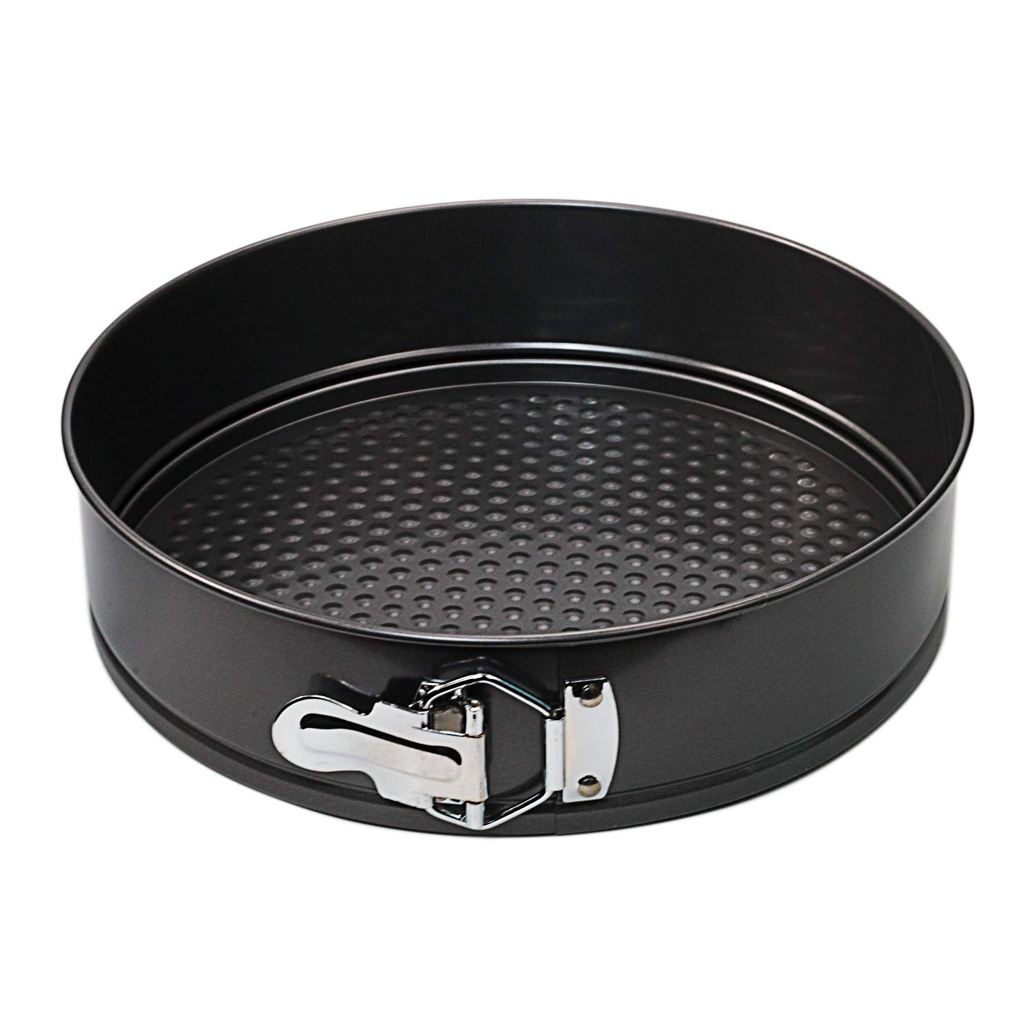 Nonstick Springform Pan Premium Leakproof Carbon Coated Steel Baking Pie Cheese Cake Molds Pan with Quick Release Latch and Removable Bottom (7 inch)