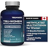 TRUMARK TRU-WOMEN Methylated Multivitamin for Women – Advanced Methylated Daily Multivitamin with Iron, B12, D3, Zinc, Biotin