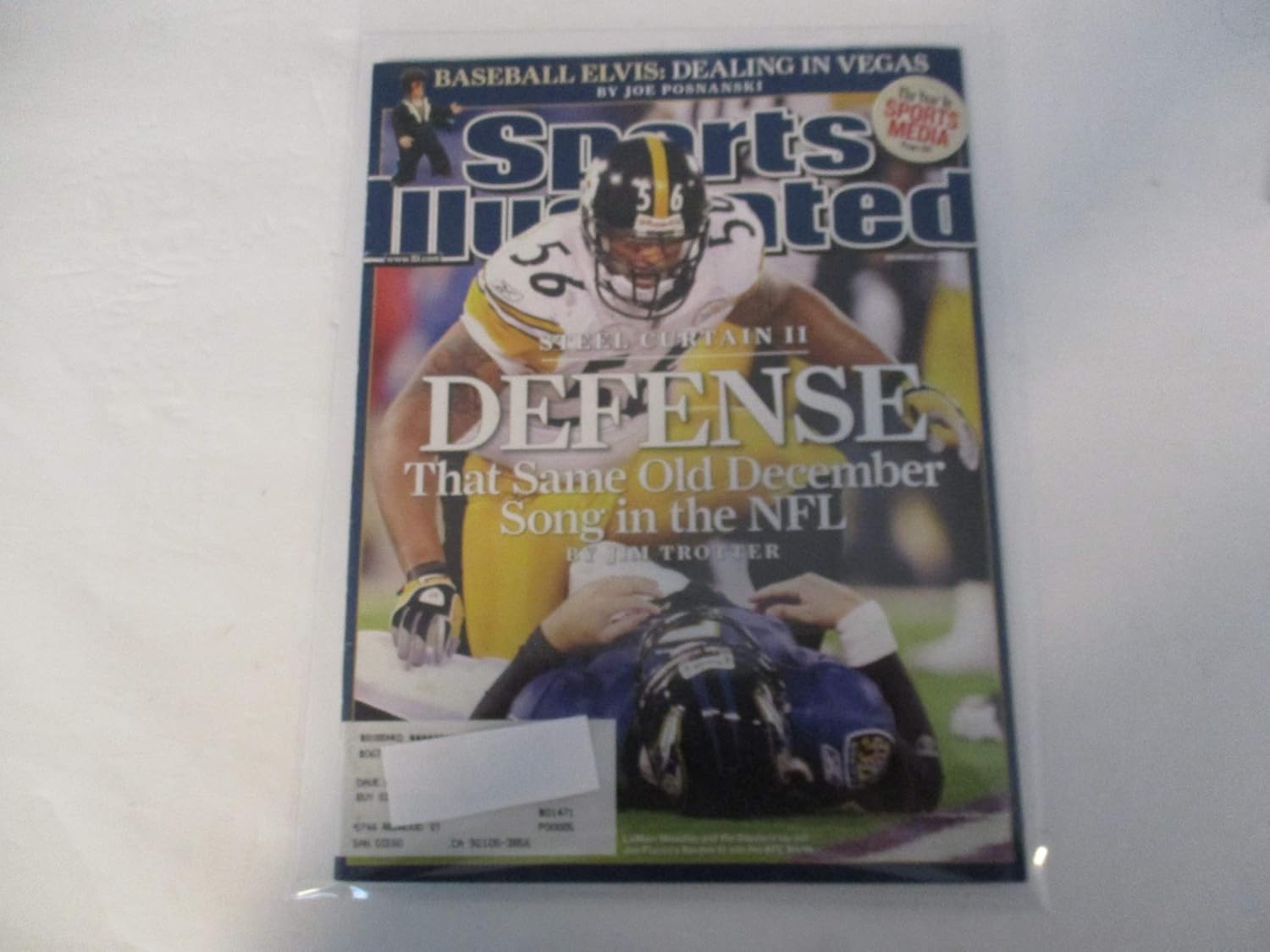 December 22 2008 Sports Illustrated Featuring Lamarr Woodley Of