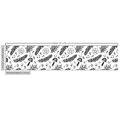 Ambesonne Occult Fabric by The Yard, Monochromatic