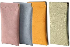 Sunglasses Case Glasses Glass Cases for Eyeglasses Soft Eyeglass Sunglass Eye Glasses Case Leather Squeeze Top Sunglass Pouch