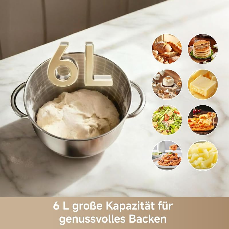 BioKnead™ Standmixer, 12 präzise Geschwindigkeitseinstellungen