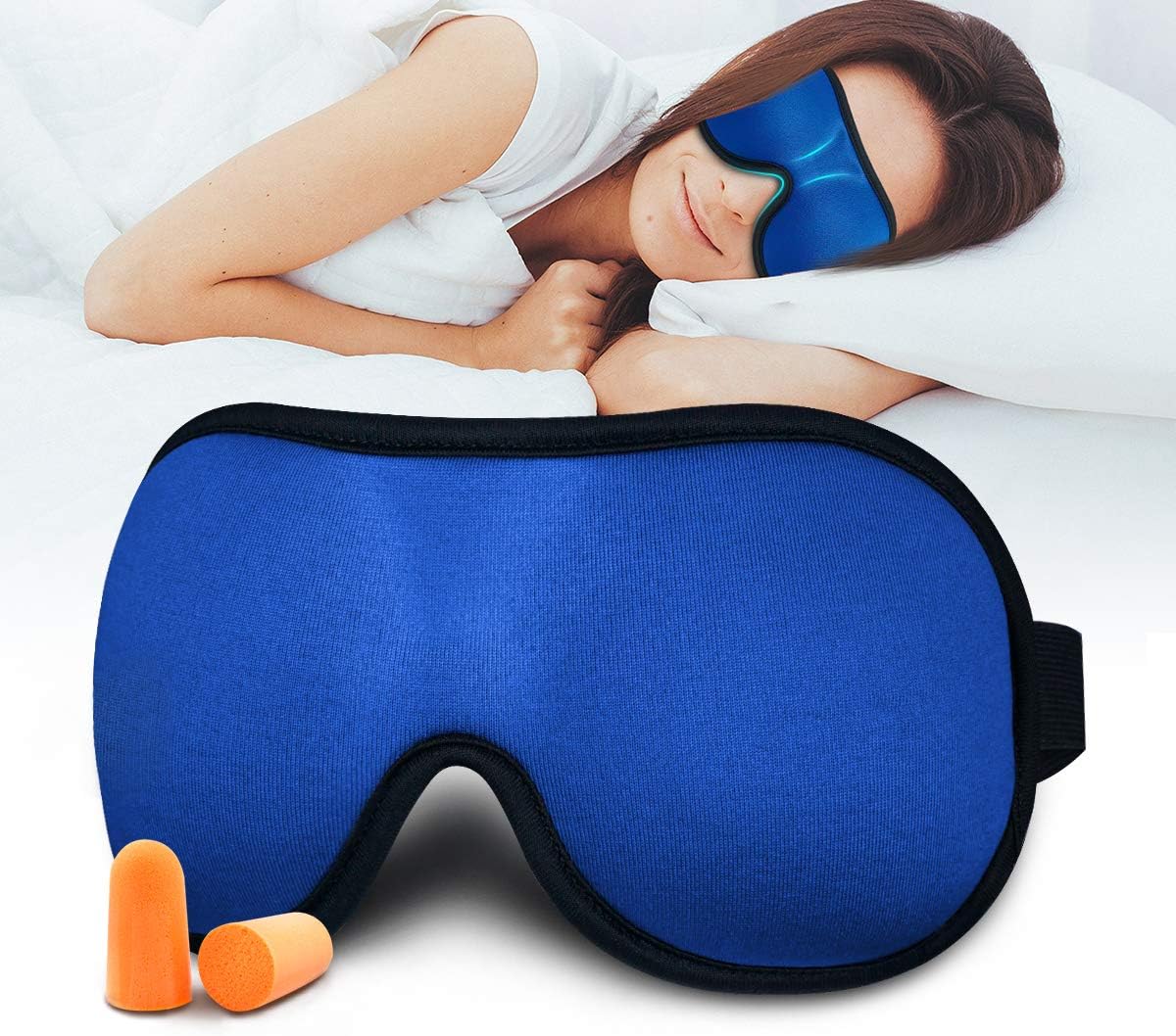 Sleep Mask for Women/Kid/Men,New Design Ultrathin Light Blocking Sleeping Mask,No Pressure on Eyes,3D Contoured Super Soft Blindfold, Comfortable Adjustable Night Eye Mask for Sleeping.