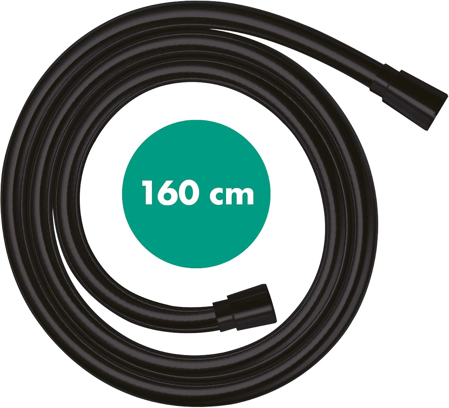 hansgrohe Isiflex - universal fit shower hose 1.60 m, tangle free, flexible shower head hose anti-kink, incl. sealing rings, matt black - Image 3