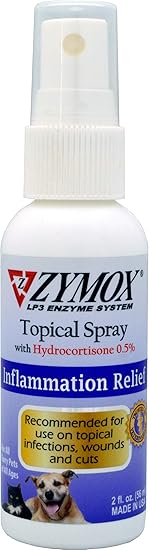 zymox topical spray with 1 hydrocortisone