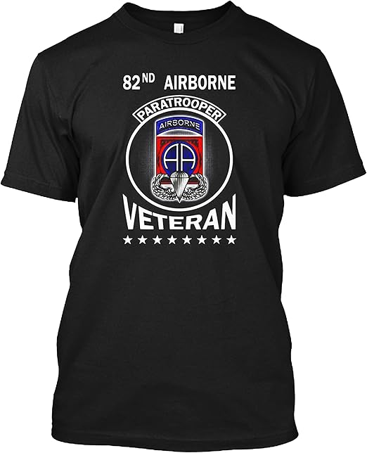 N/ 82Nd Airborne Paratrooper Veteran Gift T Shirt for Men