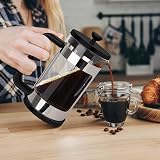 Rainbean 12 oz Cafetiere French Press 3-Level Filter Borosilicate Glass view 6