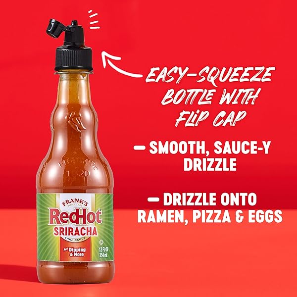 FRANK’S REDHOT SRIRACHA CHILI SAUCE, 12 FL OZ