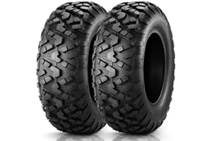MaxAuto 24x8-12 ATV UTV Tires, 24x8x12 All Terrain ATV Tires for All Trail Tire, 24 8 12 Mud Sand Off-Road Tire, 6PR Tubeless, 2 Pack