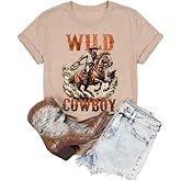 Western Shirts for Women Cowgirl Shirts Country Tops Rodeo Graphic Tees | Country Concert Outfits for Women,Western Tops for Women,Cowboy Shirts,Rodeo Cowboy Graphic Tees,Retro Country Music T Shirt