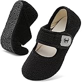 Comfy House Slippers for Women & Men - Wide Diabetic Sock Slippers, Soft & Cozy Barefoot House Shoes