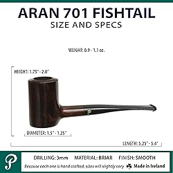 Peterson Pipes Aran Series - Handmade Wood Briar