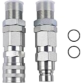 Getfarway AT312877 Hydraulic Quick-Connect Coupler Compatible With John Deere 332 326D 280 332D 325 333D 270 328 328D 260 Replace KV13884