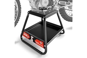 BAOUFF Dirt Bike Stand with Tool Tray,Universal Detachable 1000LBS Capacity Motorcycle Dirtbike Stand Lift Box for E Dirt Pit Mini Bike Off Road MX Maintenance Accessories