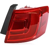 CONLLCON Tail Light Compatible with 2011-2018 Volkswagen Jetta | Right Passenger Side Rear Light Taillight Outer Assembly 5C6945096D