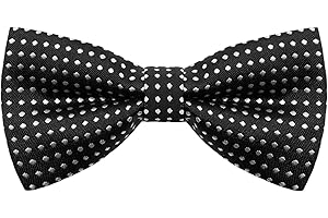 GHTIYLP Bow Ties for Boys Pre-tied Kids Bow Tie Adjustable Polka Dot Bow Tie for Boys Girls Wedding Party Graduation