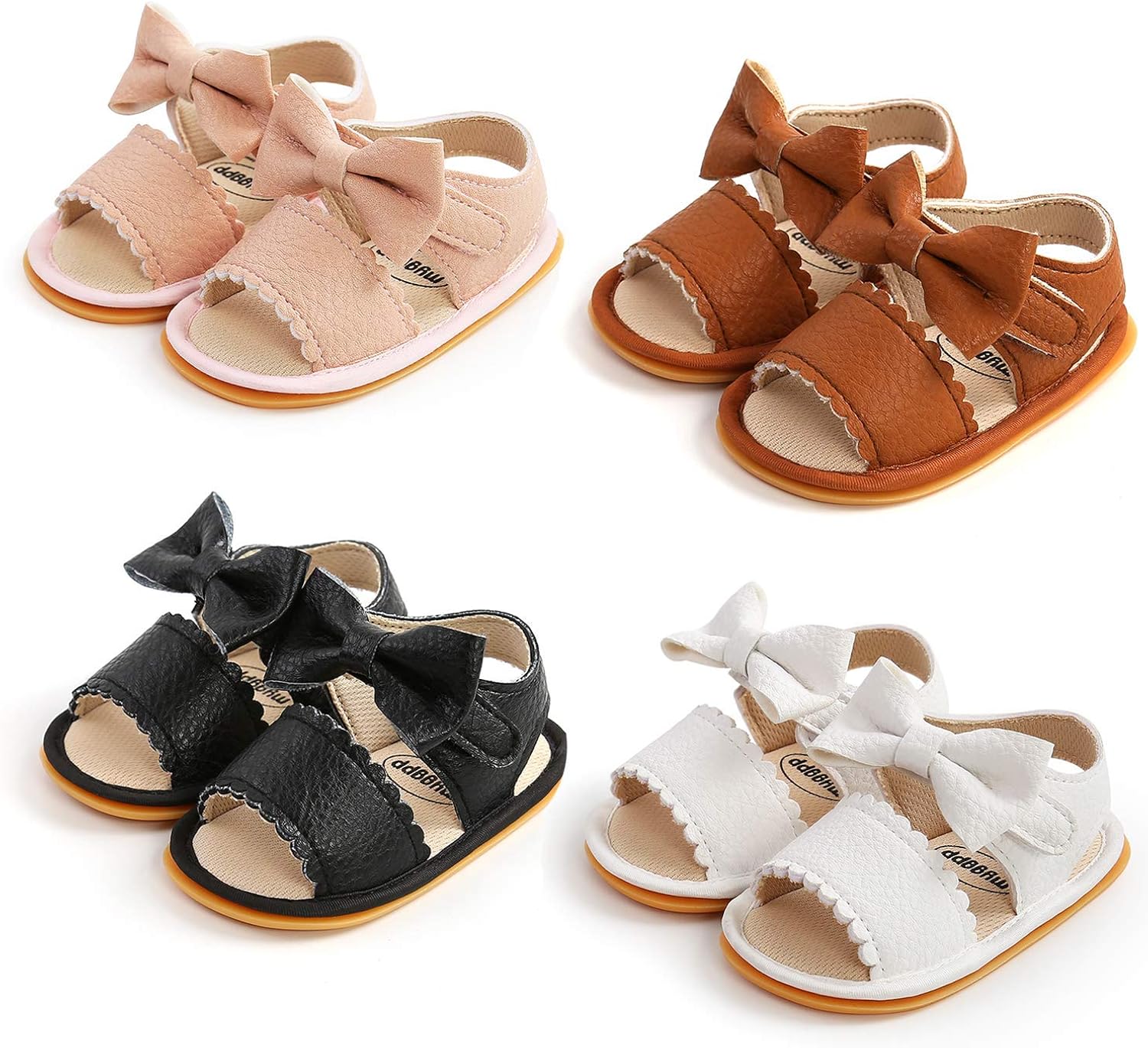 | Sawimlgy Infant Baby Girl Boy Casual Sandals Premium Princess Flats Summer Outdoor Beach Athletic Shoes Breathable Soft Anti Slip Rubber Sole Newborn Toddler Prewalker First Walking Shoes | Sandals